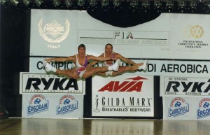 campionato italiano di areobica 1994 (hei, sono quello dietro !)